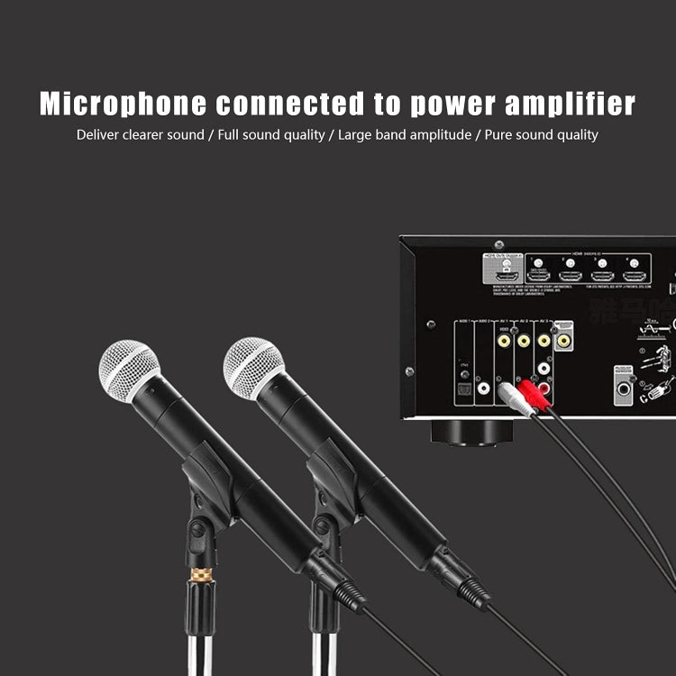 2RCA To 2XLR Speaker Canon Cable Audio Balance Cable, 0.5m, 1m, 1.5m, 3m