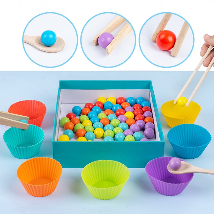 Children Number and Color Matching Clip Beads Enlightenment Teaching Aids Puzzle Early Education Toys