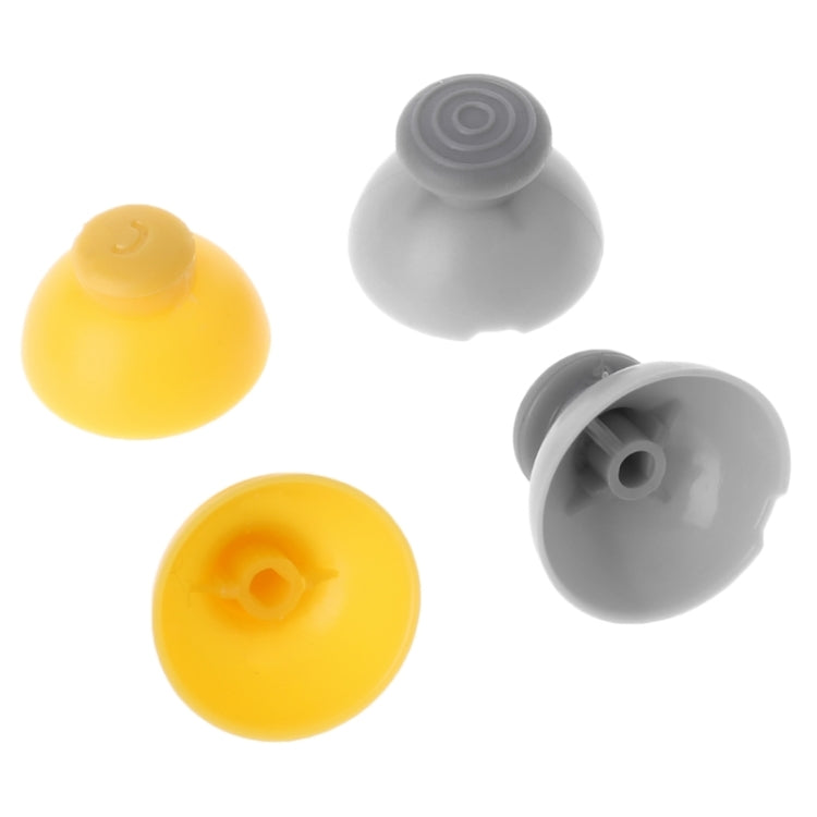 For Nintendo Gamecube NGC Controller 10pcs Joystick Cap Replacement Parts, Yellow, Grey