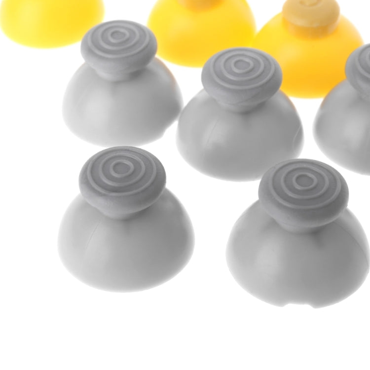 For Nintendo Gamecube NGC Controller 10pcs Joystick Cap Replacement Parts, Yellow, Grey