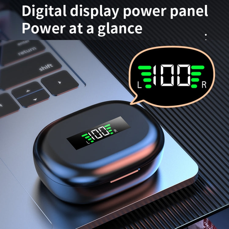 R201 With Charging Bin Hanging Ear Stereo Digital Display Bluetooth Earphones, R201 Pink, R201 Skin Color, R201 Black, R201 White