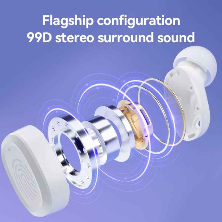 With Charging Bin Stereo Wireless Bluetooth Earphones, Style: