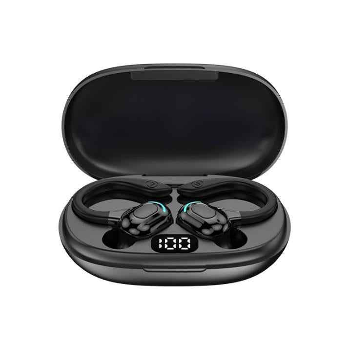 F8 Hanging Ear Stereo Wireless Bluetooth Earphones With Charging Bin, With Charging Bin(Red Double Ear), With Charging Bin(Green Double Ear), With Charging Bin(Blue Double Ear), With Charging Bin(Black Double Ear)