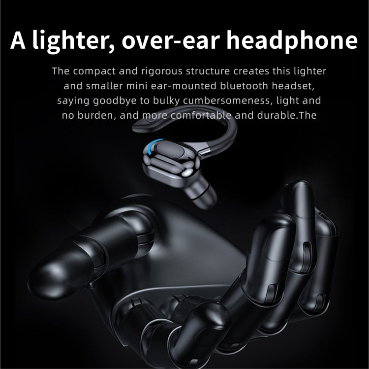 F8 Hanging Ear Stereo Wireless Bluetooth Earphones With Charging Bin, With Charging Bin(Red Double Ear), With Charging Bin(Green Double Ear), With Charging Bin(Blue Double Ear), With Charging Bin(Black Double Ear)