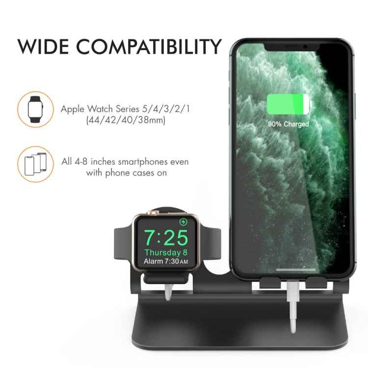 AhaStyle ST04 Aluminum Alloy Charging Base, For 4-8 inch Smart Phone&Apple Watch Series