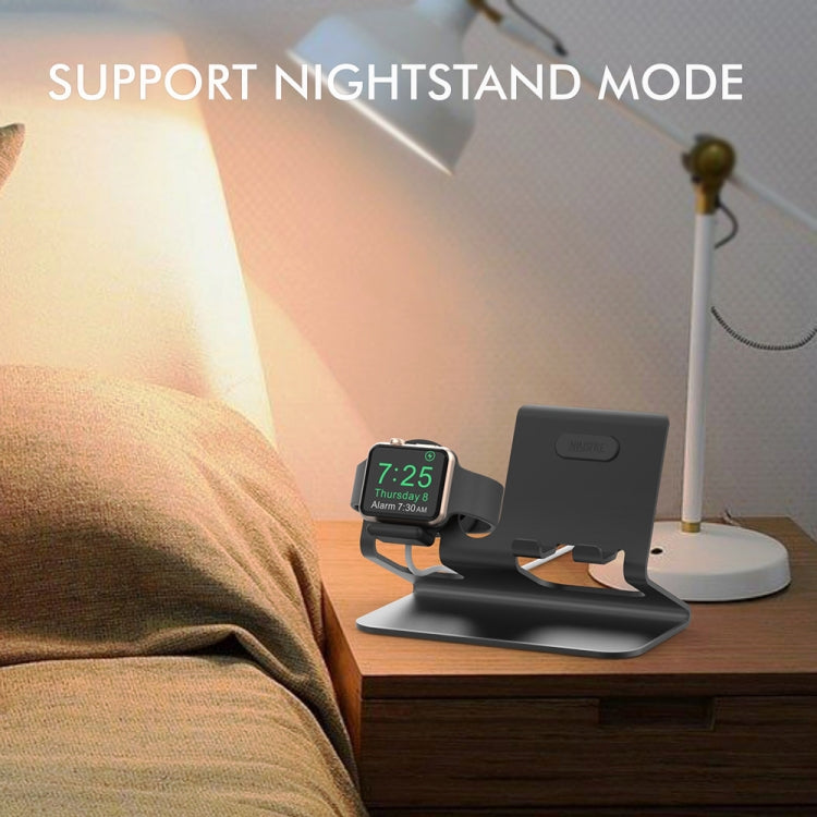 AhaStyle ST04 Aluminum Alloy Charging Base, For 4-8 inch Smart Phone&Apple Watch Series