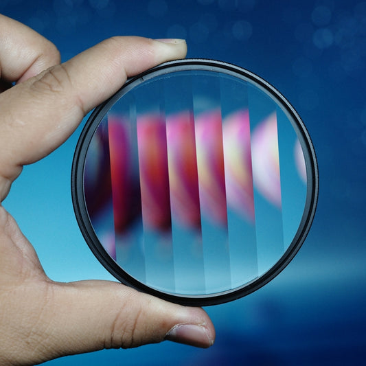 Photography Foreground Blur Linear Prism Camera Filter Accessories, 72mm, 77mm, 82mm