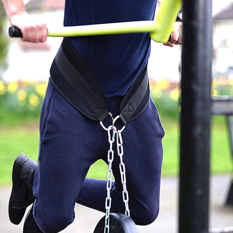 Fitness Weight Belt with Thickened Iron Chain