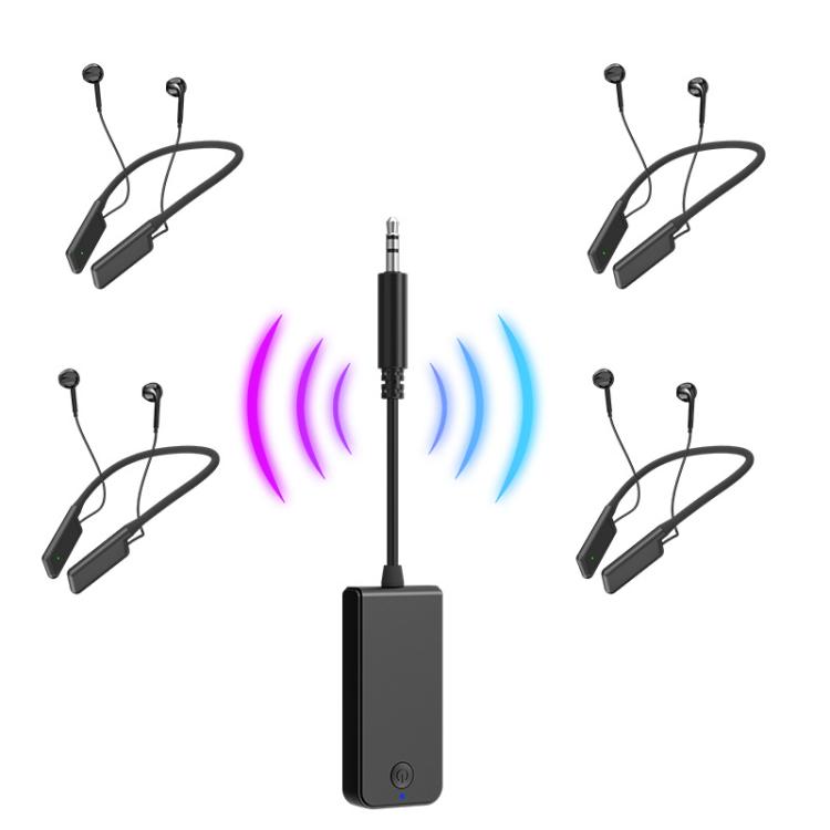 M001A Bluetooth 5.1 / 2.4G Dual-Mode Live Monitoring Neck-Hanging Wireless Headset