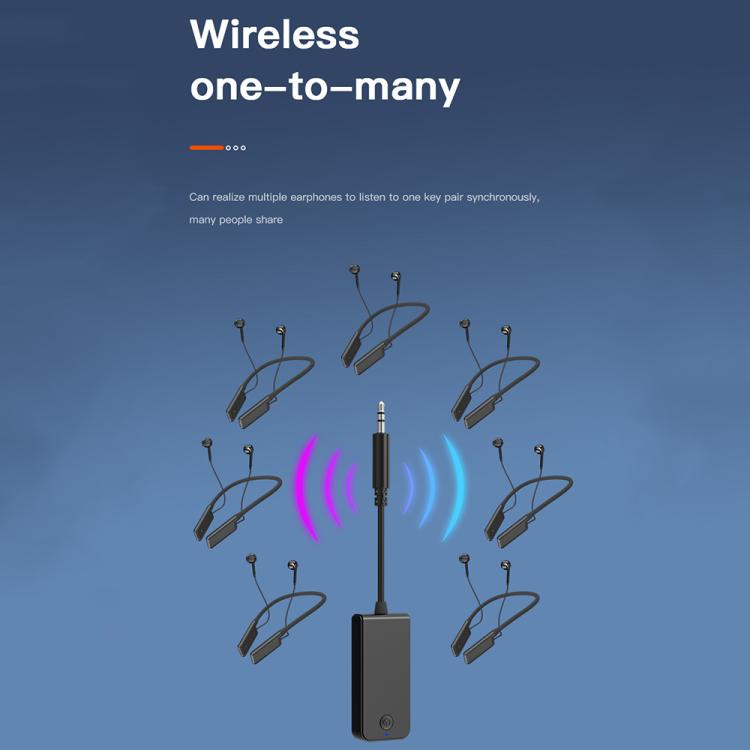 M001A Bluetooth 5.1 / 2.4G Dual-Mode Live Monitoring Neck-Hanging Wireless Headset