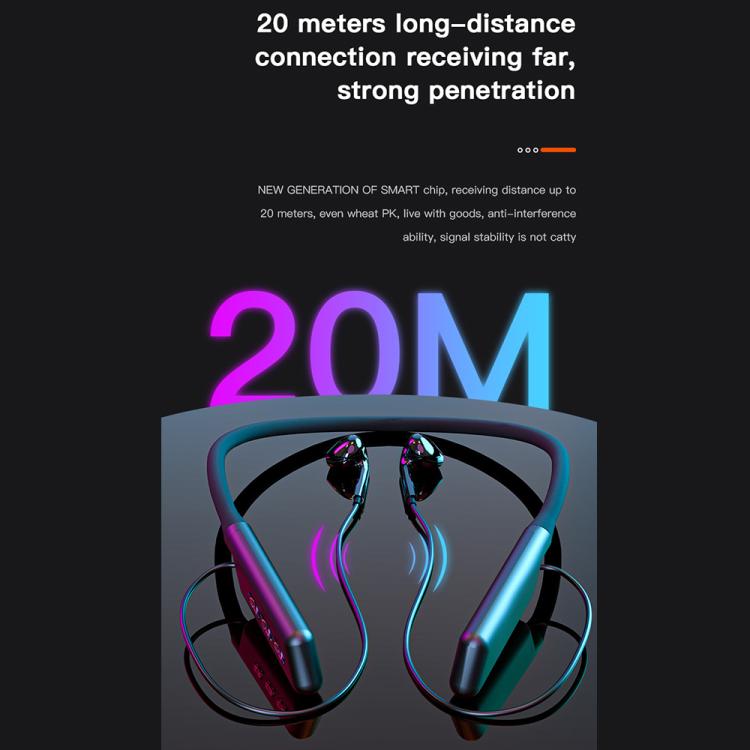 M001A Bluetooth 5.1 / 2.4G Dual-Mode Live Monitoring Neck-Hanging Wireless Headset