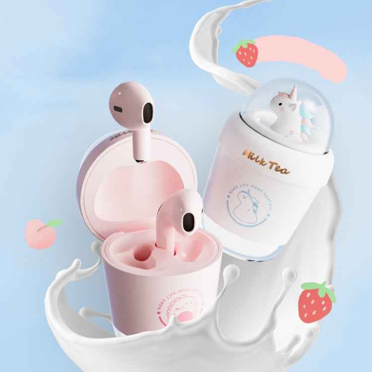 Y05 Cartoon Water Cup Shape Bluetooth Earphones Semi-in-ear HD Call Wireless Bluetooth Earphones