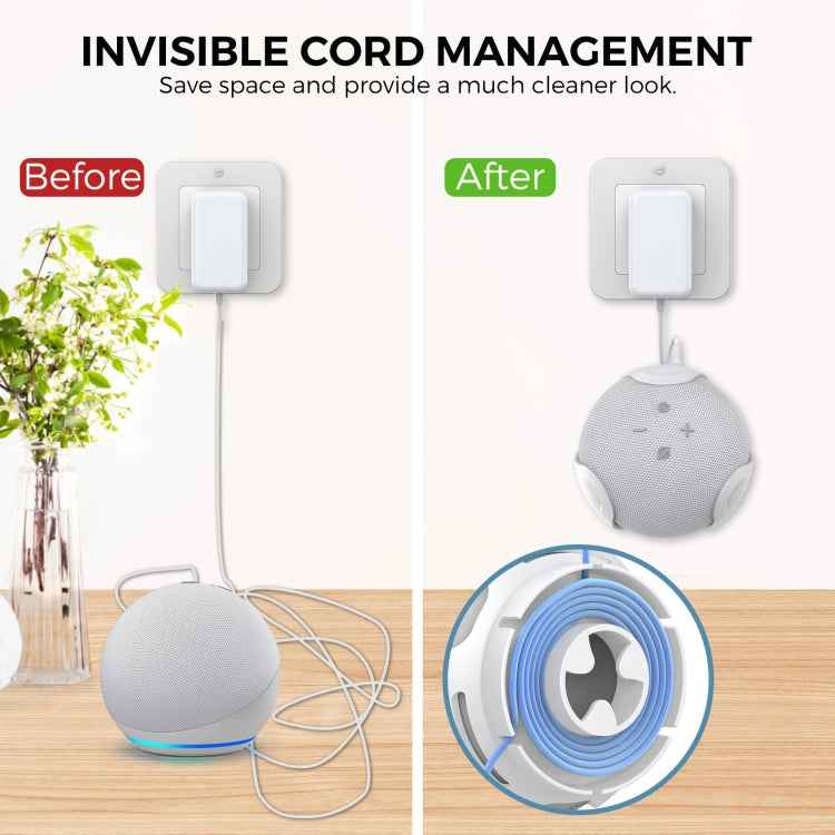 For Amazon Echo Dot 4/5 AhaStyle PT183 Speaker Wall Storage Stand