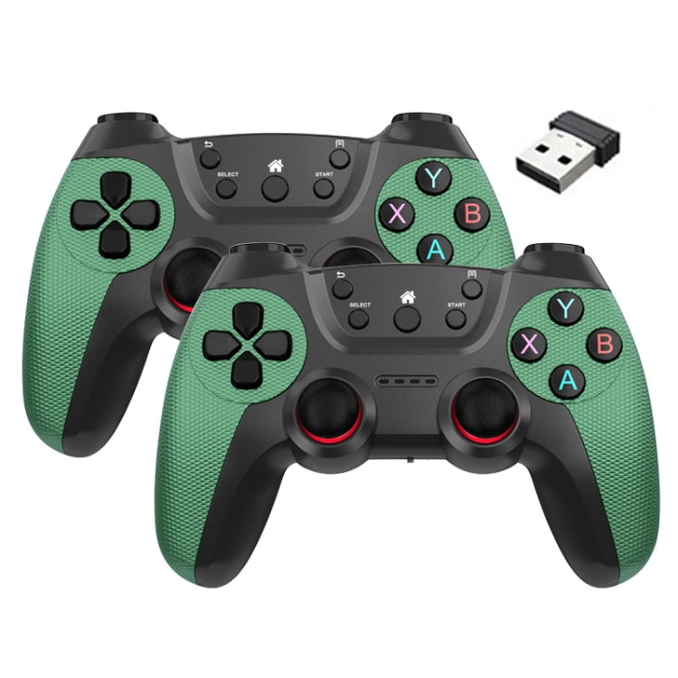 KM-029   2.4G One for Two Doubles Wireless Controller Support PC / Linux / Android / TVbox, KM-029 (Lemon Yellow), KM-029 (Mountain Blue), KM-029 (Battle Gray), KM-029 (Elegant Silver), KM-029 (Mint Green), KM-029 (Cangling Green)                      ...