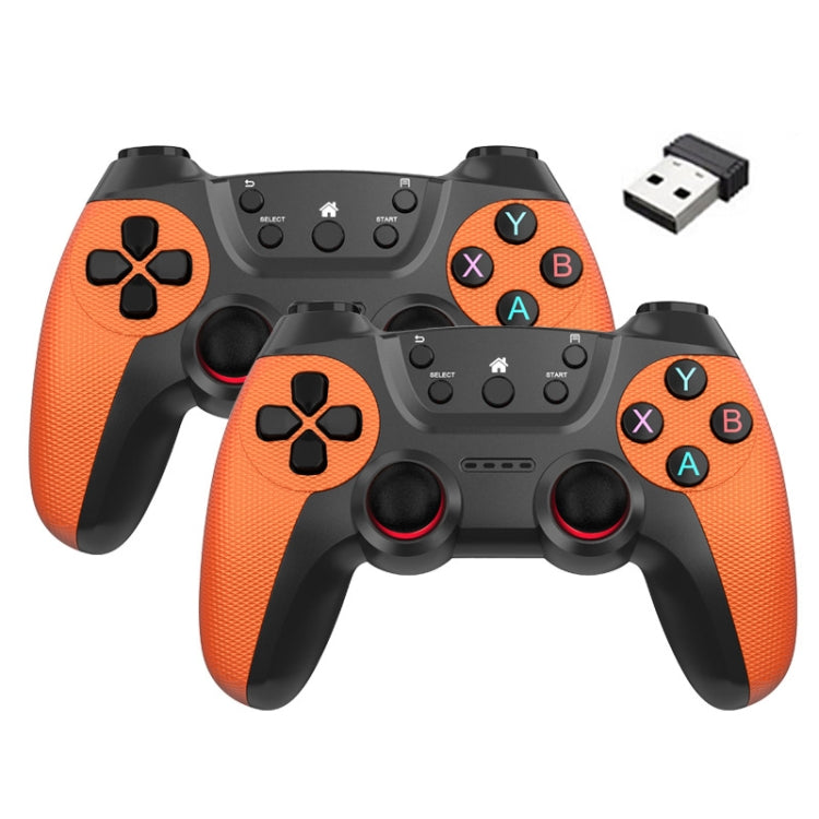 KM-029   2.4G One for Two Doubles Wireless Controller Support PC / Linux / Android / TVbox, KM-029 (Rose Pink), KM-029 (Lemon Yellow), KM-029 (Mountain Blue), KM-029 (Battle Gray), KM-029 (Elegant Silver), KM-029 (Mint Green), KM-029 (Cangling Green)  ...