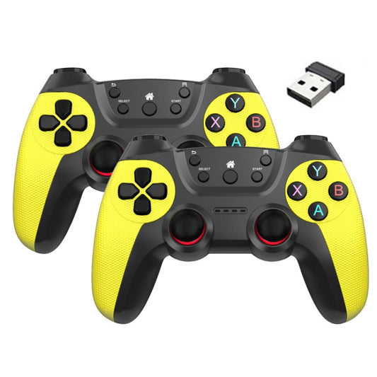 KM-029   2.4G One for Two Doubles Wireless Controller Support PC / Linux / Android / TVbox, KM-029 (Lemon Yellow), KM-029 (Mountain Blue), KM-029 (Battle Gray), KM-029 (Elegant Silver), KM-029 (Mint Green), KM-029 (Cangling Green)                      ...