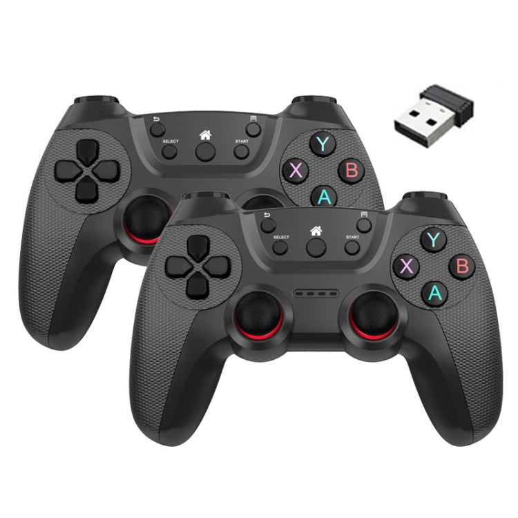KM-029   2.4G One for Two Doubles Wireless Controller Support PC / Linux / Android / TVbox, KM-029 (Lemon Yellow), KM-029 (Mountain Blue), KM-029 (Battle Gray), KM-029 (Elegant Silver), KM-029 (Mint Green), KM-029 (Cangling Green)                      ...