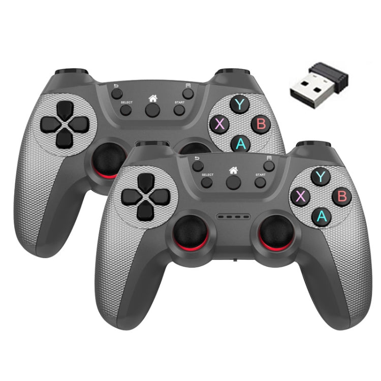KM-029   2.4G One for Two Doubles Wireless Controller Support PC / Linux / Android / TVbox, KM-029 (Lemon Yellow), KM-029 (Mountain Blue), KM-029 (Battle Gray), KM-029 (Elegant Silver), KM-029 (Mint Green), KM-029 (Cangling Green)                      ...