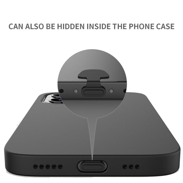 10pcs Mobile Phone Charging Port Silicone Anti-Dust Plug Back-adhesive Loss-proof Cover, 8 Pin, USB-C/Type-C