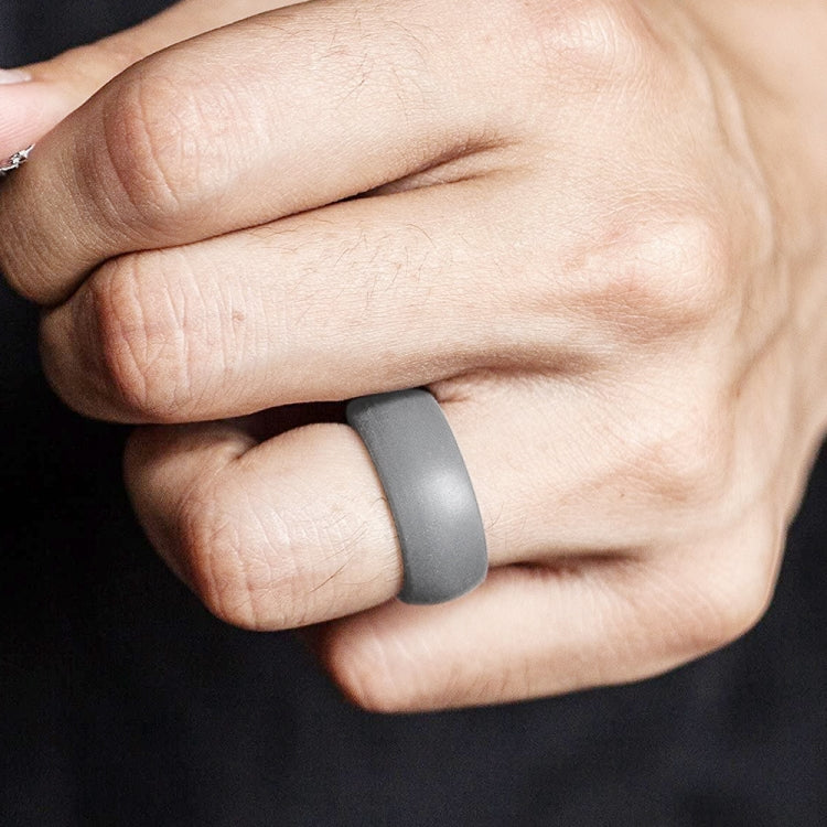 SiR013 8.7mm Curved Outdoor Sports Silicone Ring