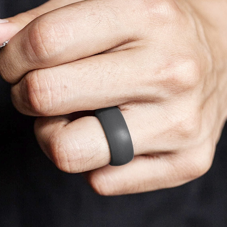 SiR013 8.7mm Curved Outdoor Sports Silicone Ring