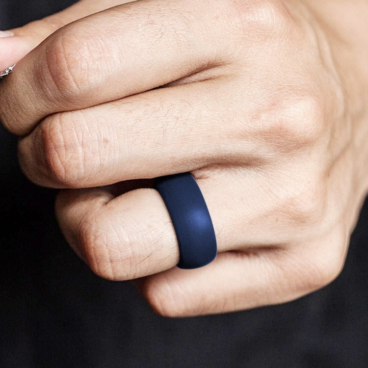 SiR013 8.7mm Curved Outdoor Sports Silicone Ring