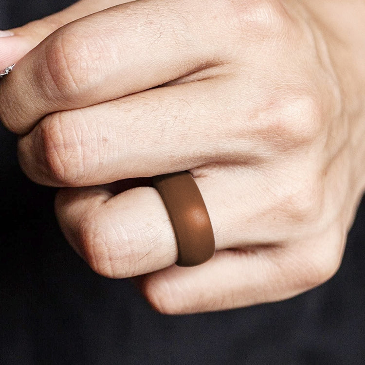 SiR013 8.7mm Curved Outdoor Sports Silicone Ring
