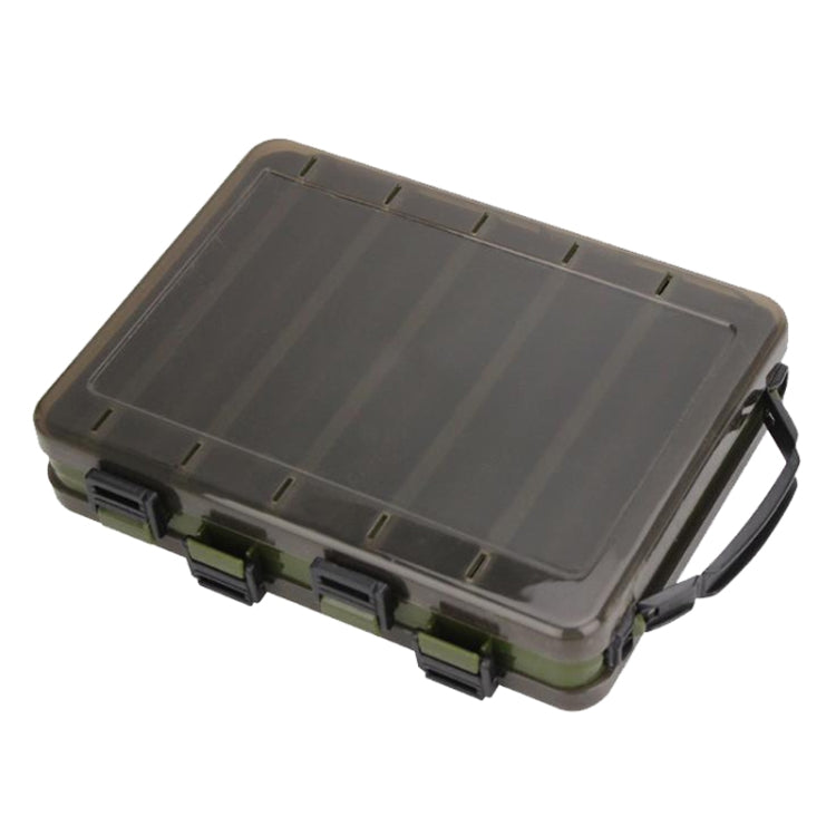 Double Side Luya Tool Box Translucent Bait Organizer, HB326 10 Grids, HB327 14 Grids