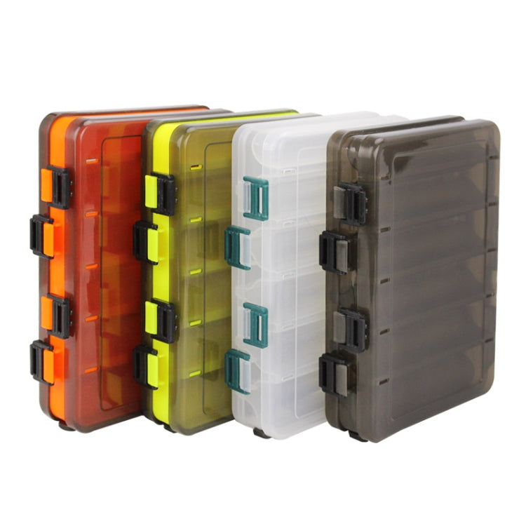 Double Side Luya Tool Box Translucent Bait Organizer, HB326 10 Grids, HB327 14 Grids