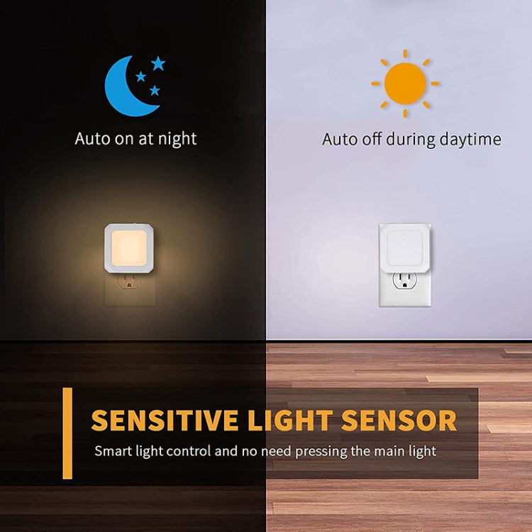 Stepless Dimming Induction Night Light Square Light Guide Plate Baby Night Light