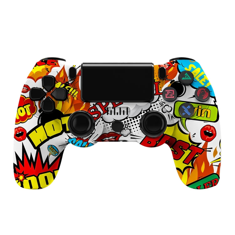 For PS4 Wireless Bluetooth Game Controller With Light Strip Dual Vibration Game Handle