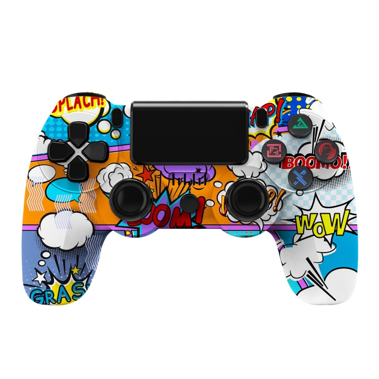For PS4 Wireless Bluetooth Game Controller With Light Strip Dual Vibration Game Handle
