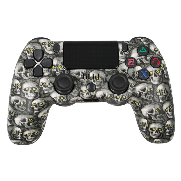 For PS4 Wireless Bluetooth Game Controller With Light Strip Dual Vibration Game Handle