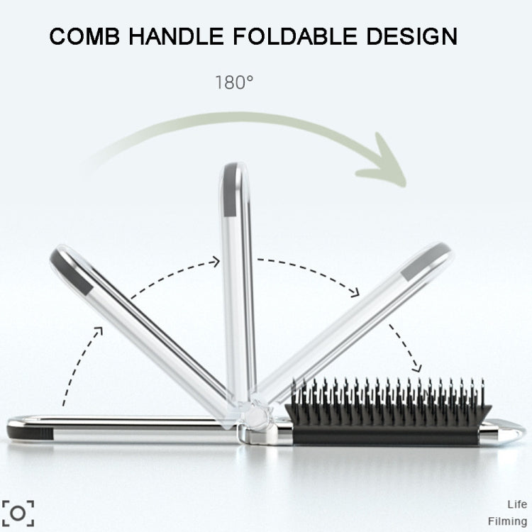 2 in 1 Massage Air Cushion Comb Mirror Integrated Comb Portable Folding Comb