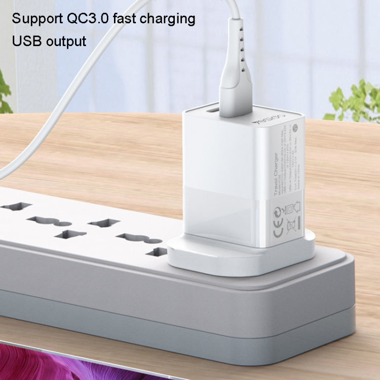 Yesido YC32PD20W + QC3.0 Dual-port Fast Charging Head Mobile Phone Charger