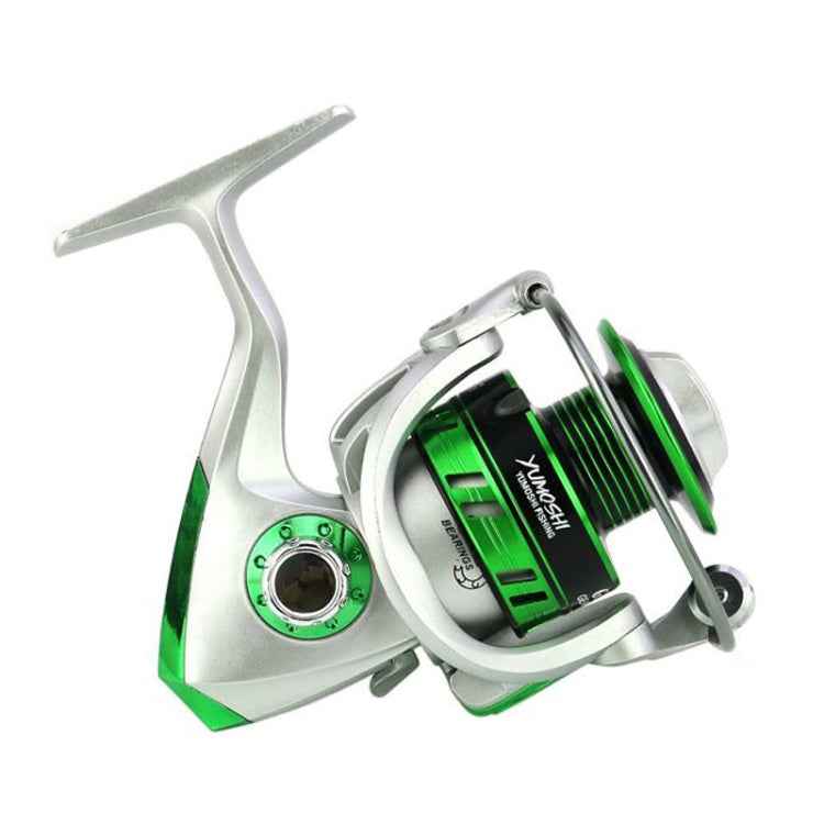 YUMOSHI GL Series Fishing Lines Spinning Reel, GL1000 Silver, GL2000 Silver, GL3000 Silver, GL4000 Silver, GL5000 Silver, GL6000 Silver, GL7000 Silver, GL1000 Black, GL2000 Black, GL3000 Black, GL4000 Black, GL5000 Black, GL6000 Black, GL7000 Black