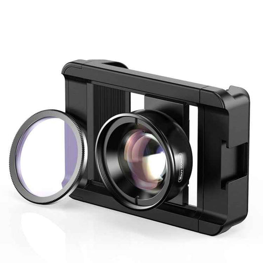APEXEL CM-HB100CPL HB100mm HD External Macro Mobile Phone Lens with CPL