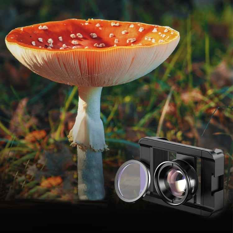 APEXEL CM-HB100CPL HB100mm HD External Macro Mobile Phone Lens with CPL