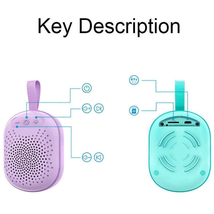 AFK BT-513 TWS Mini Portable RGB Light Bluetooth Speaker 3D Sound Effect Waterproof Bluetooth Audio