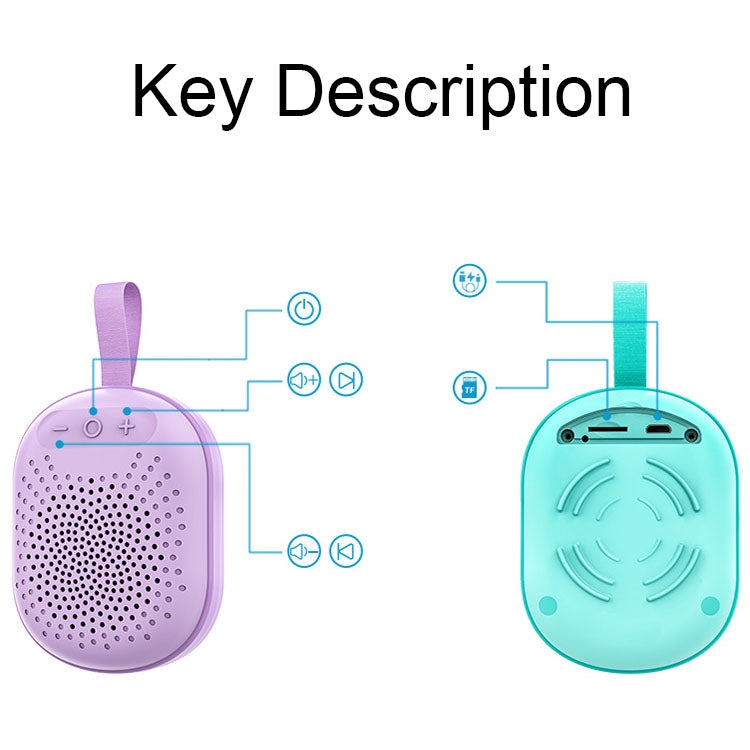 AFK BT-513 TWS Mini Portable RGB Light Bluetooth Speaker 3D Sound Effect Waterproof Bluetooth Audio, BT-513 (Pink), BT-513 (Green), BT-513 (Blue), BT-513 (Light Blue)