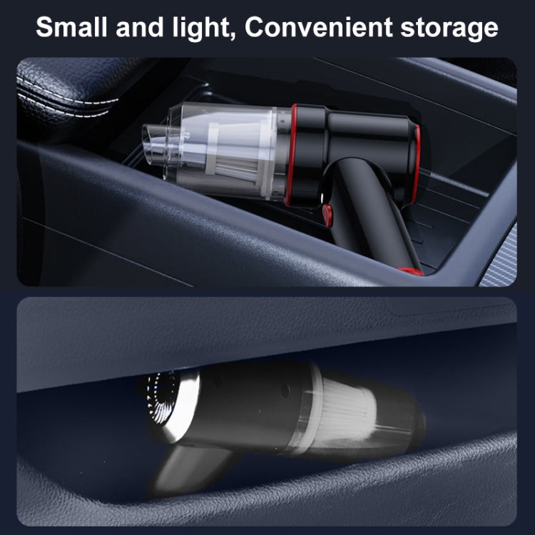 SUITU  ST-6638 Car Wireless Vacuum Cleaner Suction and Blower Integrated With Light ,Spec: