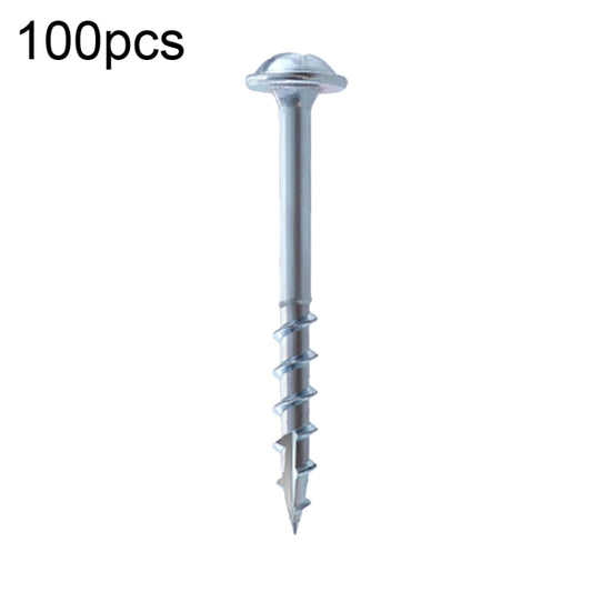 RUITOOL ST4 100pcs Woodworking Slant Hole Screws Half Tooth Self Tapping Phillips Bolt