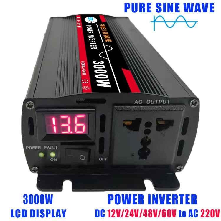 High Power Car Sine Wave Inverter Power Converter, 3000W (Actual 500W) 12V to 220V, 3000W (Actual 500W) 24V to 220V, 3000W (Actual 500W) 48V to 220V, 3000W (Actual 500W) 60V to 220V, 4000W (Actual 800W) 12V to 220V, 4000W (Actual 800W) 24V to 220V�����...