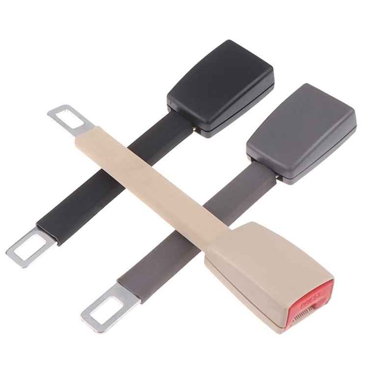 25cm Car Seat Belt Extension Snap Button, 25cm Black, 25cm Beige, 25cm Grey