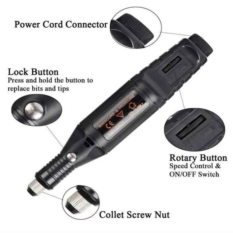 70pcs/set Mini Electric Speed Adjustable Engraving Pen Micro Electric Drill, EU Plug, US Plug