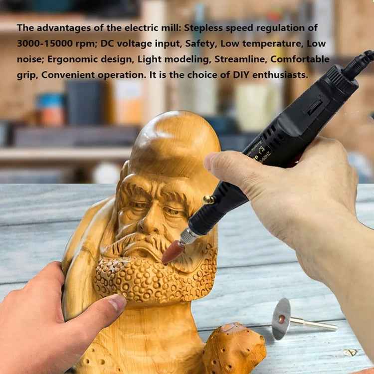 70pcs/set Mini Electric Speed Adjustable Engraving Pen Micro Electric Drill, EU Plug, US Plug