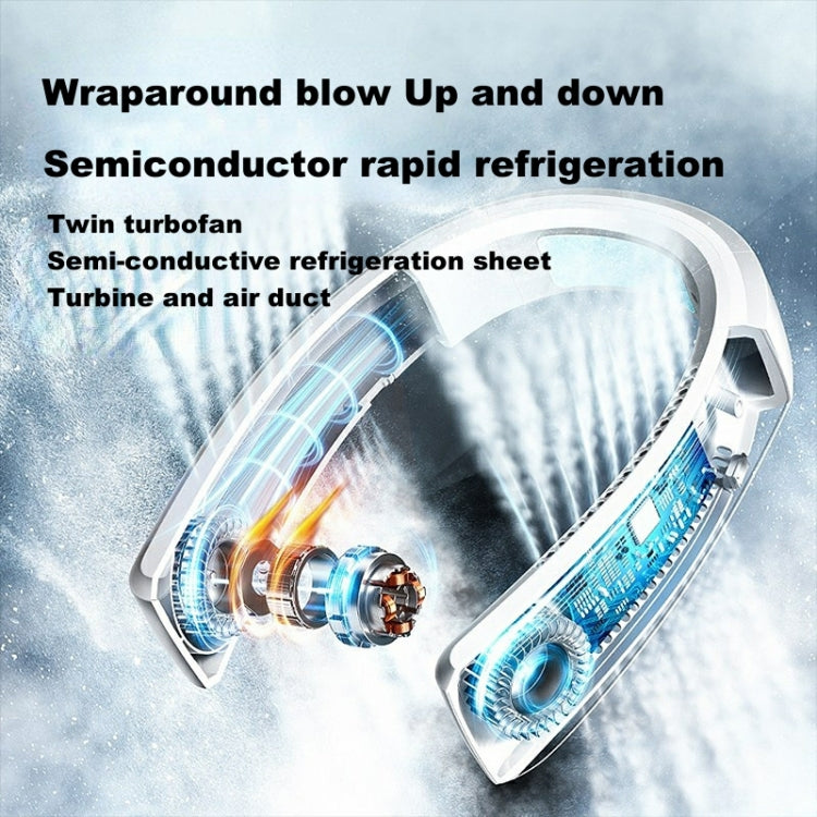 WT-F54 Wind From All Sides Long Battery Life Semiconductor Cooling Hanging Neck Fan