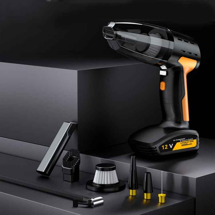 5 In 1 60W  Double Motor Car Vacuum Cleaner With Blowing Air Pump Pressure Measuring Lighting Function, SUITU ST-6637 Wired, SUITU ST-6637  Wireless Model, SUITU ST-6637 Wired +Toolbox, SUITU ST-6637  Wireless+Toolbox