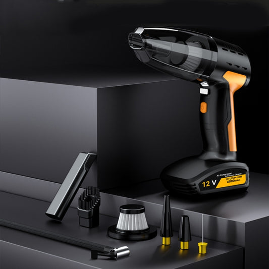 5 In 1 60W  Double Motor Car Vacuum Cleaner With Blowing Air Pump Pressure Measuring Lighting Function, SUITU ST-6637 Wired, SUITU ST-6637  Wireless Model, SUITU ST-6637 Wired +Toolbox, SUITU ST-6637  Wireless+Toolbox