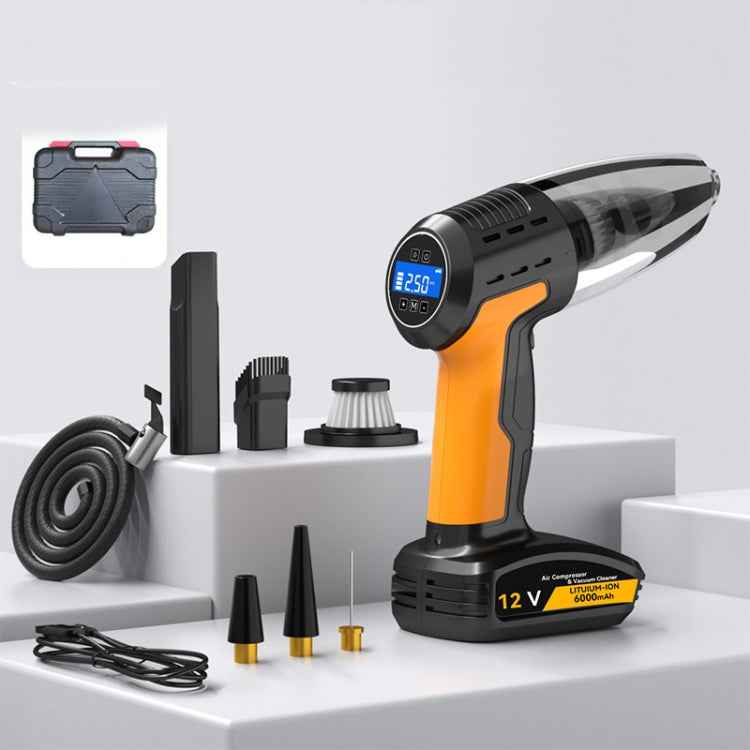 5 In 1 60W  Double Motor Car Vacuum Cleaner With Blowing Air Pump Pressure Measuring Lighting Function, SUITU ST-6637 Wired, SUITU ST-6637  Wireless Model, SUITU ST-6637 Wired +Toolbox, SUITU ST-6637  Wireless+Toolbox